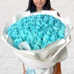 Large Blue rose bouquet