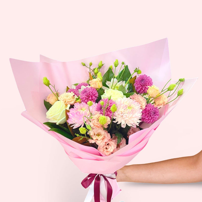 Small Pastel Blooms Subscription featuring seasonal flowers. perfect for birthdays.