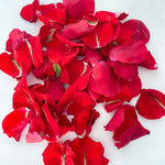 red rose petals