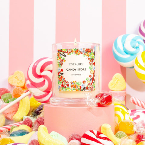 Candy Store Soy Candle by Coralbel. Premium 100% soy wax candles made in Sydney.