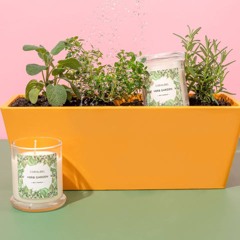 Herb Garden Soy Candle by Coralbel. Premium 100% soy wax candles made in Sydney.