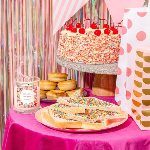 Kids Party Soy Candle by Coralbel. Premium 100% soy wax candles made in Sydney.