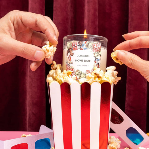 Movie Date Soy Candle by Coralbel. Premium 100% soy wax candles made in Sydney.