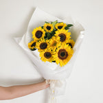 A bouquet of sunflowers.