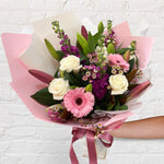 Pretty purple and pink bouquet.