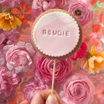 6 Fondant Cookies by Bouqie. Add on gift with flowers. 