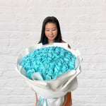 Large Blue rose bouquet