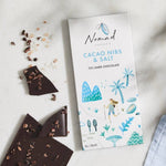 Cacao Nibs & Sea Salt Chocolate Bar by Nomad Chocolate